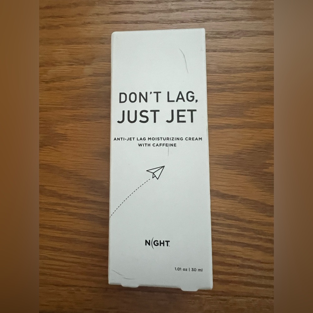 Night Don’t‎ Lag Just Jet Anti-Jet Lag Cream 1oz New Caffeine Silk Biotin Travel